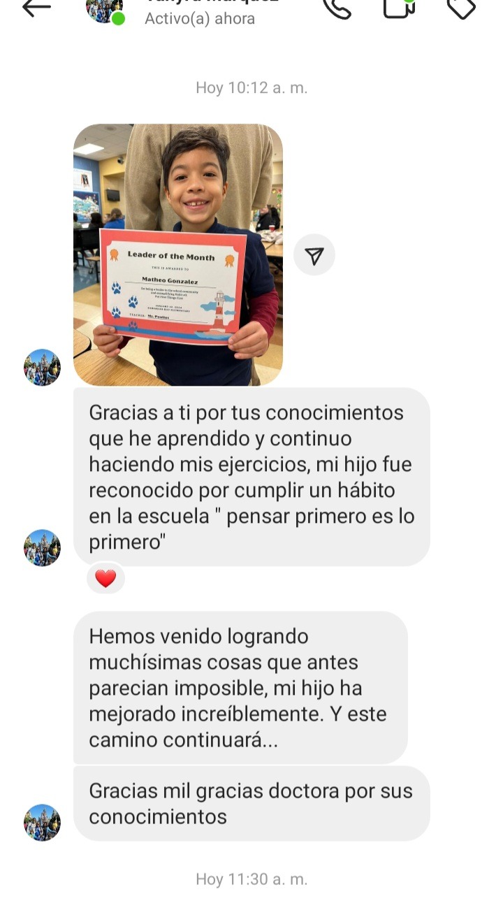 Testimonio 1 de una mamá que aplicó el manual para el manejo del TDAH